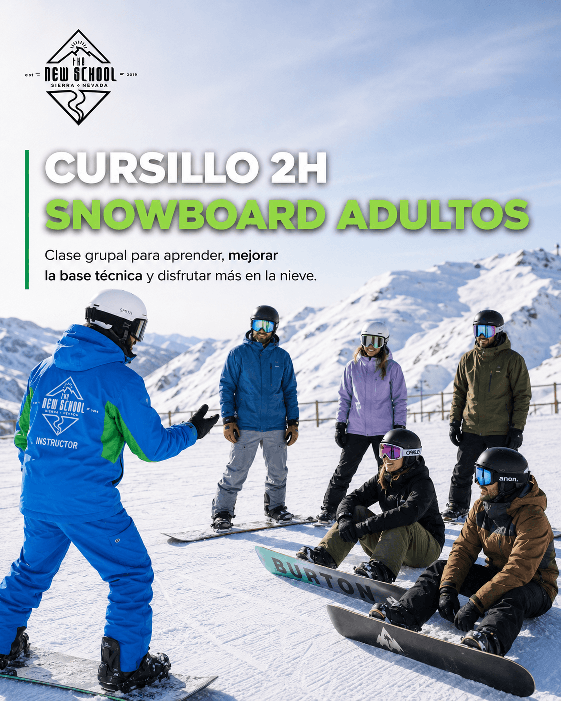 Cursillo 2h Snwoboard Adultos