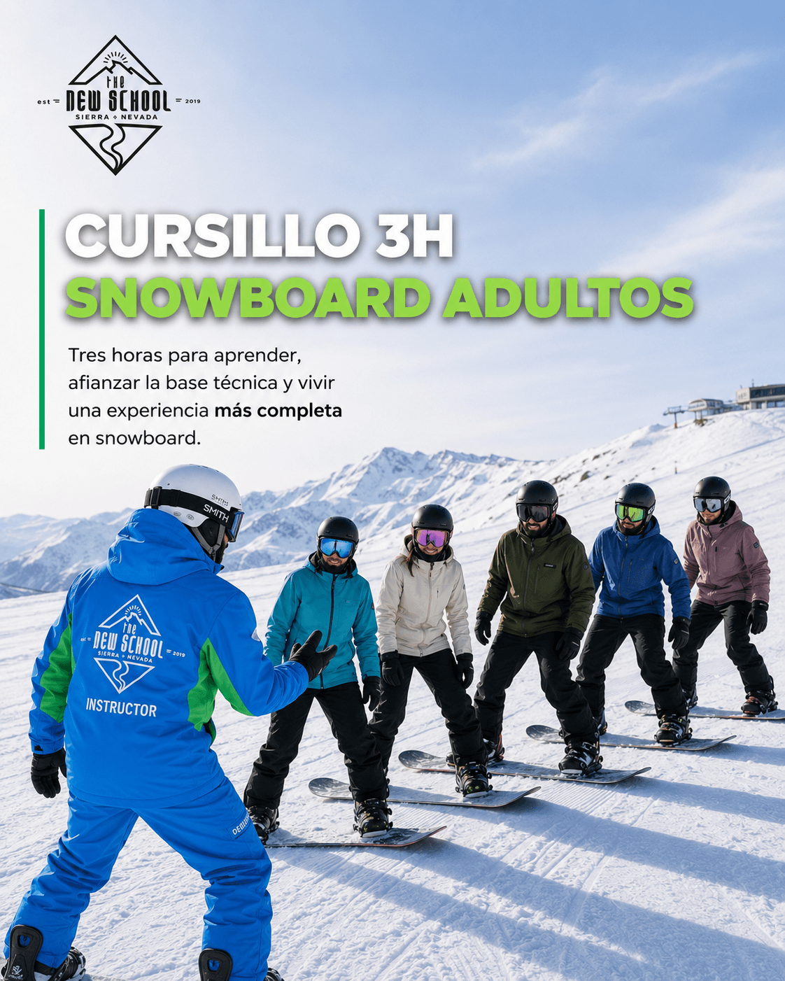 Cursillo 3h Snowbard Adultos