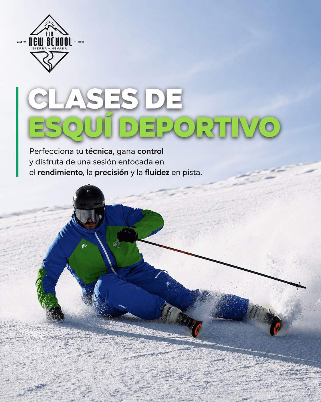 Clases de esquí deportivo